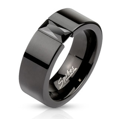 316l edelstahl ring schwarz - 316l,