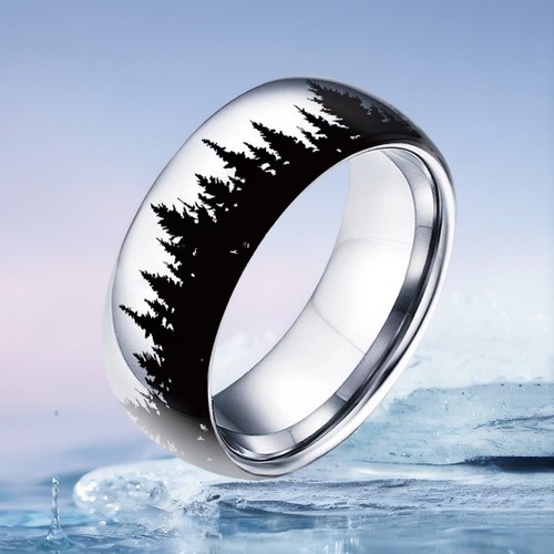 Herrenring edelstahl wald - herrenring, –