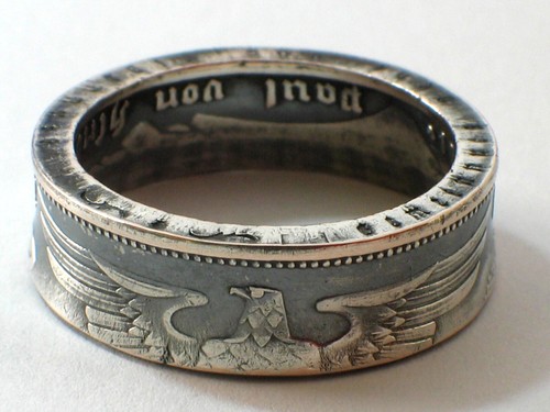 Münzring reichsmark silber - 2,