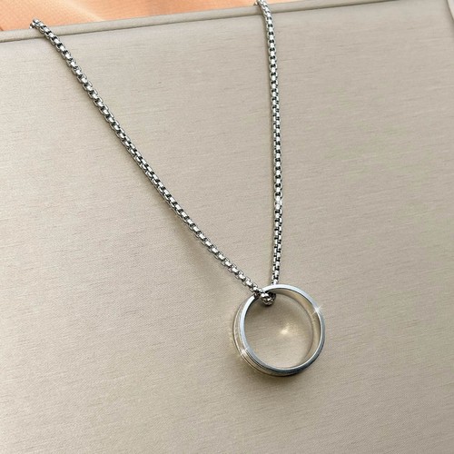 Halskette mit ring - halskette, anhänger