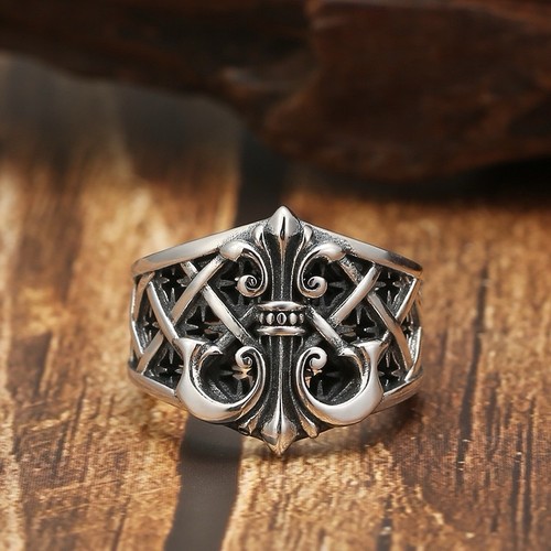 Herrenring versilbert offen