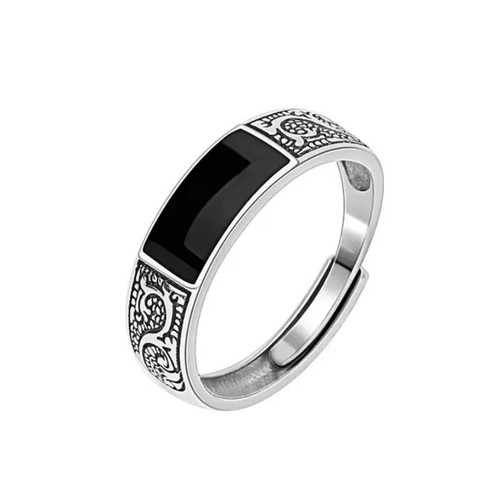Männer ring silber - silber, 925