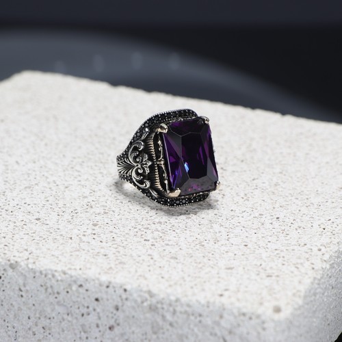 Sterling silber ring mit lila - ring,