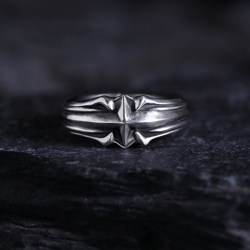 Herrenring versilbert offen