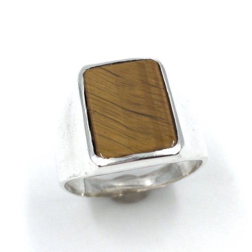 925 silber ring - ring, tigerauge