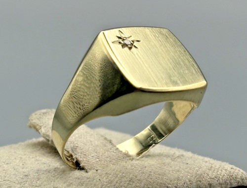 Siegelring 585 gelbgold - 585, mit