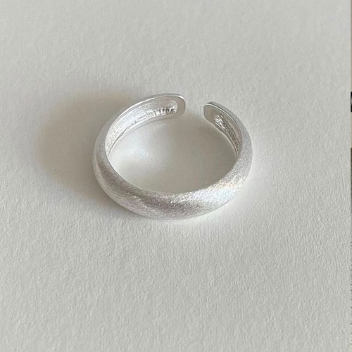 Versilberter ring matt - versilberter,