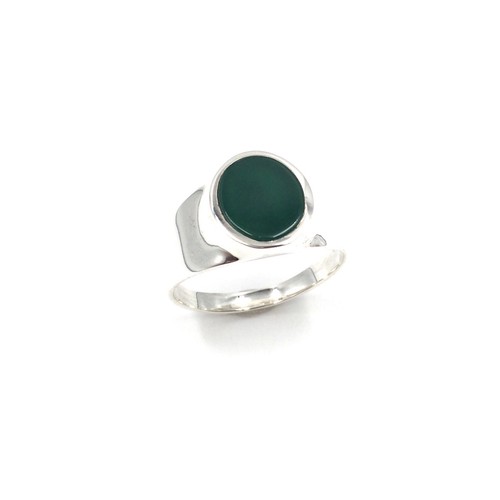 925 silber ring grüner onyx - ring,