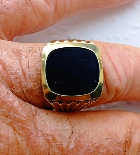 Herrenring mit onyx - mit,