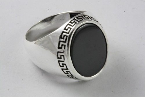 Herrenring onyx siegelring - herrenring,
