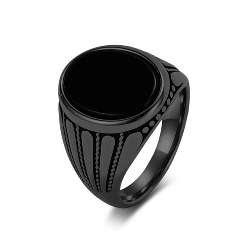Edelstahl herren ring - ring, silber