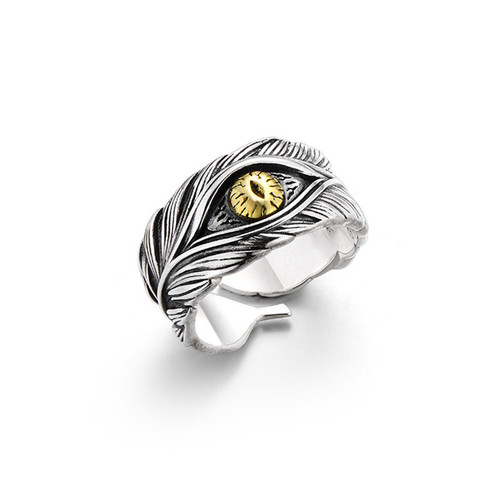 Retro teufelsauge ring herren - teufelsauge,