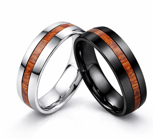 Edler ring mit holzmaserung - mit,